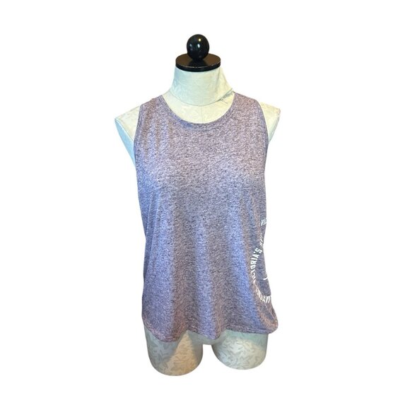 Victoria's Secret Angel Purple Heathered Racerback Tank Knit Stretch NWT Sz M - Picture 1 of 10